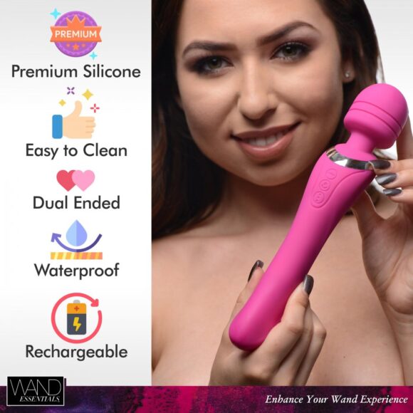 Whirling Wand 2 in 1 Silicone Dual Massage Wand - Image 2