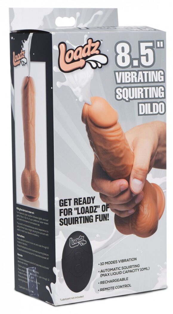 8.5 Inch Vibrating Squirting Dildo with Remote Control - Medium - Image 7